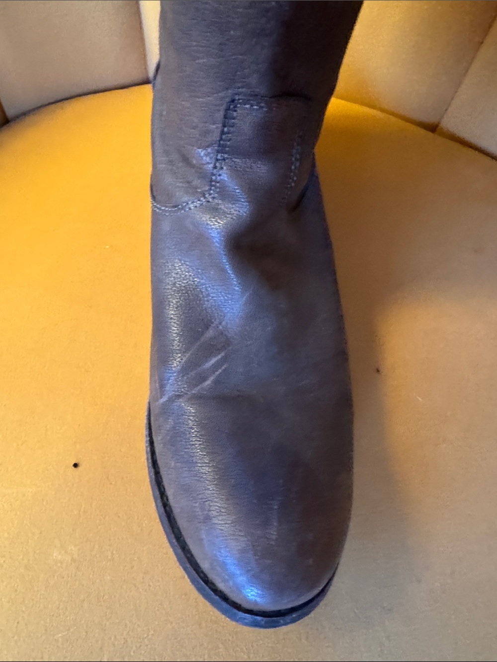Frye Brown Tall Leather Riding Boots - Picture 2 of 4
